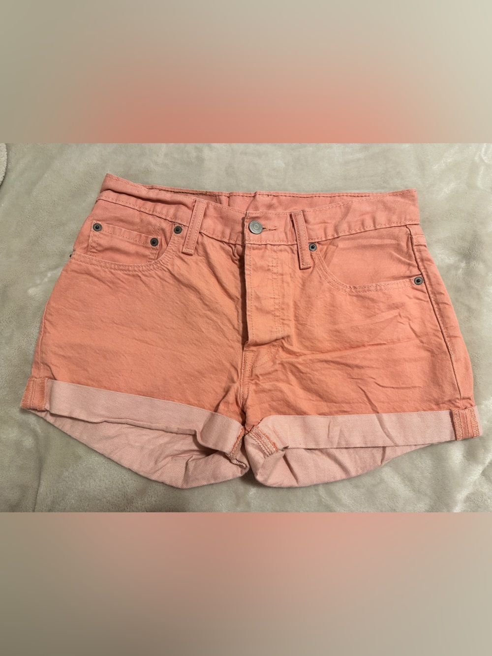 Levi’s Strauss & Co Pink Denim 501’s Shorts Size 28W Women’s